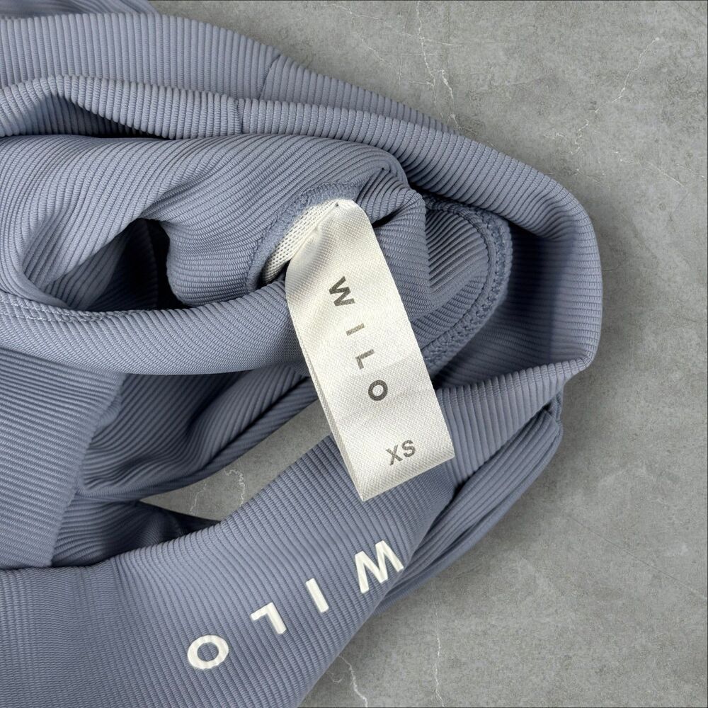 Willow Racerback Sports Bra Tank Top Micro Ribbed - XS - Picture 4 of 7